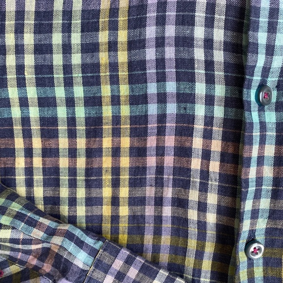 Tommy Bahama Multicolor Plaid Button Down Shirt - Picture 3 of 11